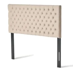 Jezebel Adjustable Full/Queen Tufted Headboard By Christopher Knight Home - Beige Fabric -Bed Frame Shop a34141b2 f338 4141 b76d bec5deec5947