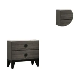 Nightstand With 2 Drawers Storage - Cream -Bed Frame Shop a401cb10 c3c5 4b4d bec5 7b8736222f9a