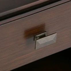 WYNDENHALL Stratford SOLID WOOD 24 Inch Wide Transitional Bedside Nightstand Table - Russet Brown -Bed Frame Shop a5019fc3 3678 48ef b0b4 ac2eca6ec889