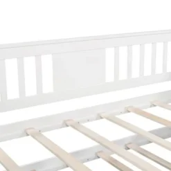 Twin Wooden Daybed With Trundle, Sofa Bed For Bedroom Living Room - Brown -Bed Frame Shop a705a062 e879 43d7 a40b 97fa25767909