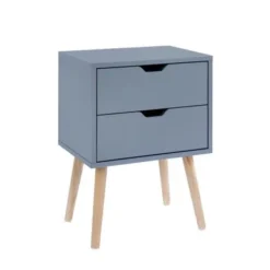 Modern Bedside Table With 2 Storage Drawers (2 Piece Set) - Blue - 2-drawer -Bed Frame Shop a86e840b 9026 4865 a847 23d85c91a476