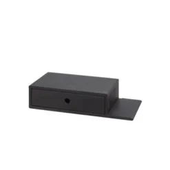 Black Solid Birch Floating Nightstand With A Shelf - 1-drawer -Bed Frame Shop a8b46272 3363 4727 8446 d57075bd2c84