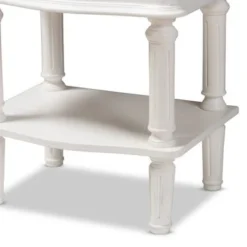 Farmhouse White Finished 2-Drawer Nightstand By Baxton Studio -Bed Frame Shop a912a0a4 a018 4c70 8947 f6989e496b10
