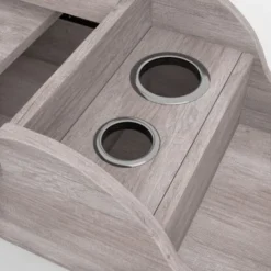 DH BASIC Contemporary White 47-inch Wall Mounted Makeup Vanity By Denhour - Coastal White -Bed Frame Shop a9881fed 8f7a 47a4 ae9c 7ff544be138e