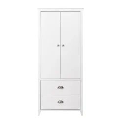 Prepac Yaletown 2-Door Armoire - White -Bed Frame Shop a9bdfae1 f0cf 4440 97c9 cd4bcec26992