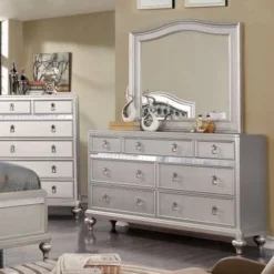 Dzhebel I Contemporary 2-piece 7-Drawer Dresser And Mirror Set By Copper Grove - Rose Gold -Bed Frame Shop abe9413e e813 4d79 ada3 7153ab65bff4