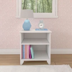 Max And Lily Nightstand With Shelf - Blue -Bed Frame Shop abeb8f9d 5044 4dee 8516 af7848ed0637