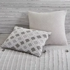 Gray Essence Oversized Cotton Clipped Jacquard Comforter Set With Euro Shams And Throw Pillows Queen 11 Gray Essence Oversized Cotton Clipped Jacquard Comforter Set With Euro Shams And Throw Pillows Queen -Bed Frame Shop ac035b8e 810e 4488 ab53 bc37993b0ae7