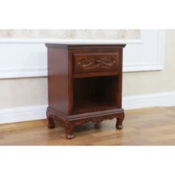 International Caravan Windsor 1-Drawer Night Stand - Brown - 1-drawer