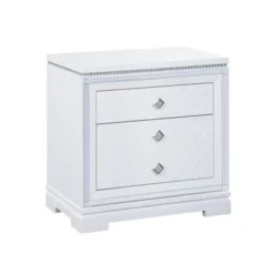 3 Drawers Wood Nightstand - Metallic Mercury -Bed Frame Shop acb5644d eb03 4ce2 a5a5 c0d4e8bd8a07
