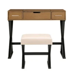 Gatenby Vanity Set With Flip Mirror And Power Strip By INSPIRE Q Classic - Grey -Bed Frame Shop ad04ca99 611f 486e be60 68bd271c0999