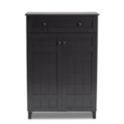 Copper Grove Bergzabern Dark Grey Wood 5-shelf Shoe Storage Cabinet With Drawer -Bed Frame Shop ad362225 1925 4293 91ab b3abc66a14e7