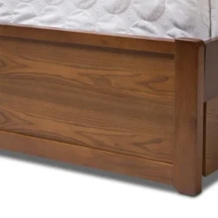 Contemporary Walnut Wood Storage Bed By Baxton Studio - King - Brown -Bed Frame Shop ad3ead27 56e6 4110 8ad0 7f8ae0addfe6