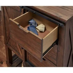 Simply Solid Shelba Solid Wood 3-drawer Barndoor Chest -Bed Frame Shop adad80f0 40b1 485d 9602 47ced0655ad5