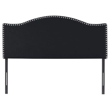 Catalina Upholstered Headboard With Nailhead Trim, Height Adjustable Headboard, Modern Head Board, Fabric Headboard - Queen,Cream 15 Catalina Upholstered Headboard With Nailhead Trim, Height Adjustable Headboard, Modern Head Board, Fabric Headboard - Queen,Cream - Image 15