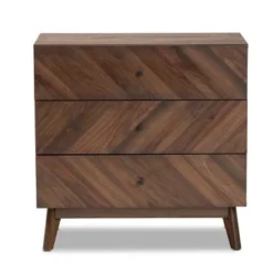 Baxton Studio Hartman Mid-Century Modern Walnut Finished Wood 3-Drawer Storage Chest - Walnut Brown -Bed Frame Shop ae14f7ae 25d5 4c60 bdca 3ac2aa413a8c