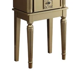 Wood Jewelry Armoire With 5 Drawers In Gold - Gold -Bed Frame Shop af9b7497 6b2c 4262 bb45 dcf6ec1d99ac