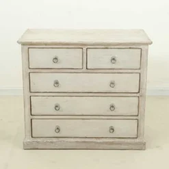 Artissance Reclaimed Shandong 5 Drawer Dresser, Antique Off White - 5-drawer