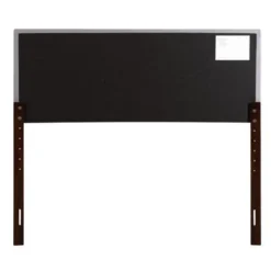 Faux Leather Adjustable Height Headboard - Grey - Full -Bed Frame Shop b216aa0e 2505 47ad 95a5 1801498d02ef