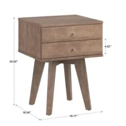 Tennant 2-Drawer Wood Nightstand From INSPIRE Q Modern - 2-drawer -Bed Frame Shop b261a99c 0cda 4f8c 925e 94237a28f806