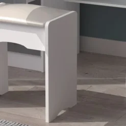 Makeup Vanity Set With Mirror And Stool - Black -Bed Frame Shop b32da6b3 7b70 400c b87a ac27233a3546