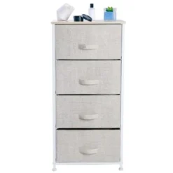 Simplify 4 Drawer Storage Chest In Beige - Grey - 4-drawer -Bed Frame Shop b40215dd 728b 4d31 8503 b4c524075023