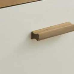 Solid Wood 4-Drawer Dresser Cabinet - Oak -Bed Frame Shop b432315b 2f55 4b8f aa25 feca9060b380