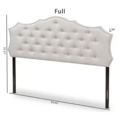 Gracewood Hollow Farouk Fabric Headboard - Grey - King -Bed Frame Shop b497677c 3344 455d 9600 dc21498bac4f