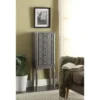 Wood Jewelry Armoire With 5 Drawers In Silver