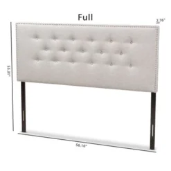 Contemporary Fabric Headboard By Baxton Studio - Grey - Twin -Bed Frame Shop b521ab56 eb25 4df2 bb19 3129db5178aa