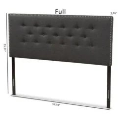 Contemporary Fabric Headboard By Baxton Studio - Grey - Twin -Bed Frame Shop b5c4ff3c 201f 4ca3 a43c 5160de7d19dc