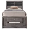 Picket House Furnishings Madison Twin Storage Bed - Grey - Twin