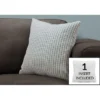 Pillows/ 18 X 18 Square/ Insert Included/ Decorative Throw/ Accent/ Sofa/ Couch/ Bedroom/ Polyester/ Hypoallergenic/ Blue/ Grey/ Modern