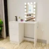 Boahaus Iris Vanity With Light Bulbs - Gold