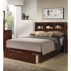 Classic C.King Wooden Bed With HB And FB Storage