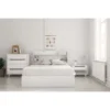 Nexera Aura 4 Piece Bedroom Set, White - Full