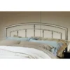 Hillsdale Claudia Metal Headboard, Matte Nickel - King
