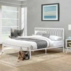 Hillsdale Furniture Naomi Metal Platform Bed - Grey - Full -Bed Frame Shop b9e8dd9f 702c 4dff 887c b14cc1dcd0fc