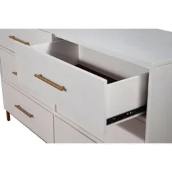 Alpine Furniture Madelyn Six Drawer Wood Dresser In White - White - 6-drawer -Bed Frame Shop bbab78aa f2f4 4e7b 91db 66d87eac3d53
