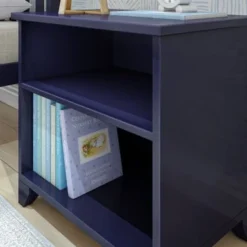 Max And Lily Nightstand With Shelf - Blue -Bed Frame Shop bcd18afa b4fc 41d2 9864 ca6dd1c62a42