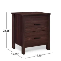 Olimont Contemporary 2 Drawer Nightstand By Christopher Knight Home - Sonoma Oak -Bed Frame Shop bd3fb934 d089 49e8 ab7a 5b67445504be