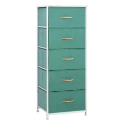 Pellebant 5 Drawers Vertical Storage Tower Organizer - Green - 5-drawer -Bed Frame Shop bd816a43 5ab5 4f48 9336 0eb2fe20418b