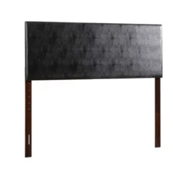 Faux Leather Adjustable Height Headboard - Black - Twin -Bed Frame Shop be4d49b9 7dff 4829 a961 748098e3b618