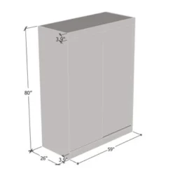 Copper Grove Parasol Modern Glossy Mirrored 2-door Wardrobe Armoire - Wenge-59" -Bed Frame Shop beaf17e4 fc00 498b 9fb1 b49266f1474c