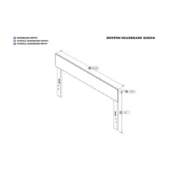 Boston Headboard - Grey - Twin -Bed Frame Shop bf14f1a6 b90b 41f4 83f2 34f9b5c5c47d