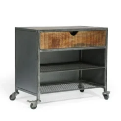 Gieke Industrial Handcrafted Mango Wood Shoe Rack By Christopher Knight Home - Natural + Gray -Bed Frame Shop c0b76b28 1ef6 4a13 9001 68f48ad0902e