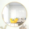 Modern & Contemporary Accent Mirror - 28''W - Gold