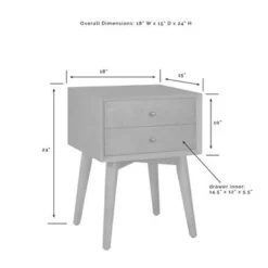 Landon Night Stand In Acorn - Acorn - 1-drawer -Bed Frame Shop c20a0942 871a 422b b0b6 0891a14a1654