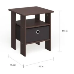 Porch & Den Cooper Square End Table/ Nightstand - Two Tables - Dark Walnut -Bed Frame Shop c29f0ac9 c447 49d5 a6df 6d278009114e