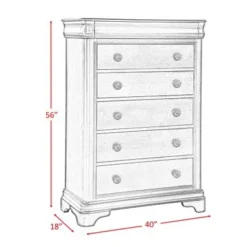 Gracewood Hollow Bujalski Cherry Chest - Cherry - 6-drawer -Bed Frame Shop c3ac50fc daa7 461c 8343 034e73800dbe